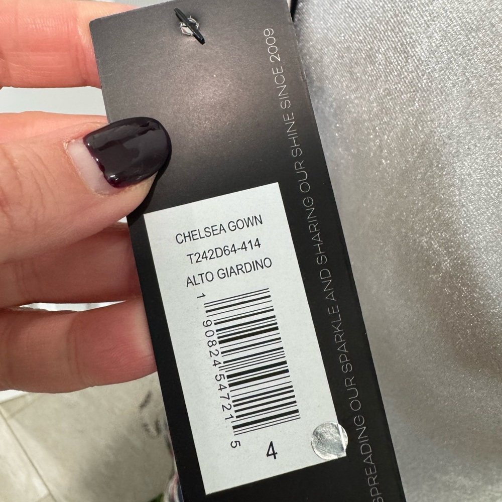 🌺🆕Sachin + Babi One Shoulder Chelsea Floral Gown, Size 4🌺 - Picture 12 of 16